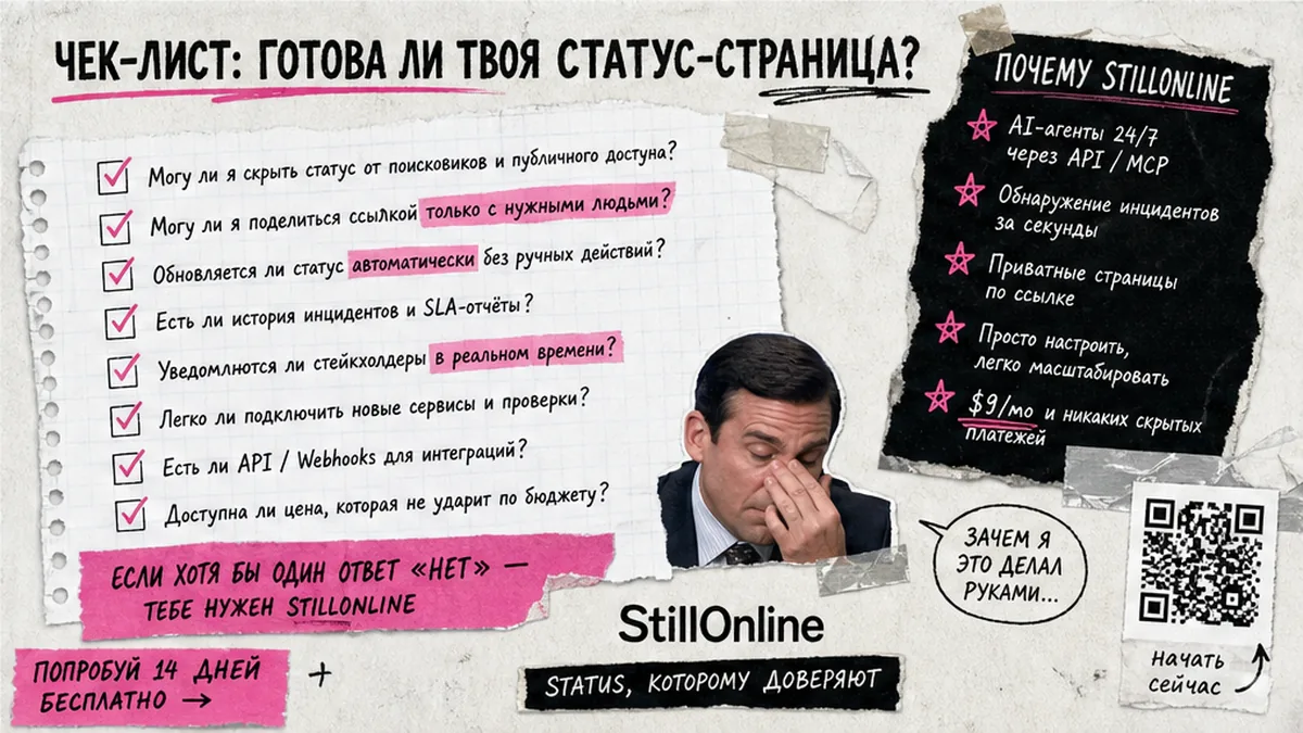 Чеклист моделей доступа к private status page без enterprise SSO