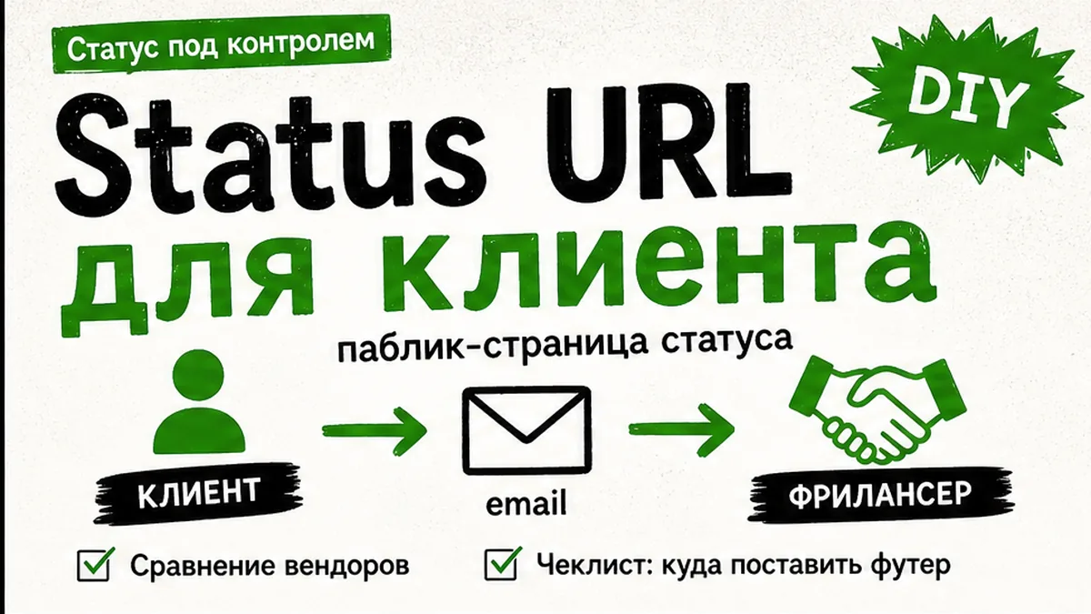 Обложка: публичный URL status page для клиентов фрилансера — сравнение вендоров