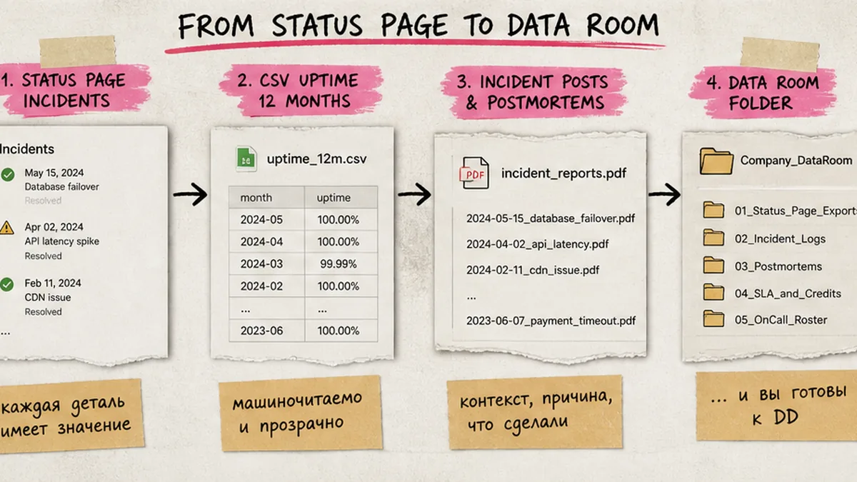 Workflow: экспорт инцидентов и subscriber comms