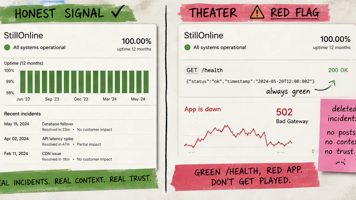 Сравнение: честные сигналы vs theater